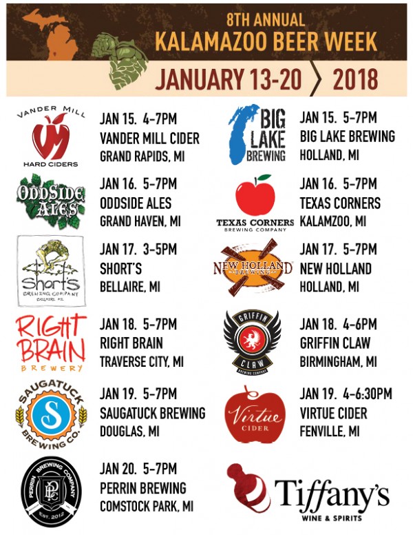 Kalamazoo Beer Week Tasting Tiffany's Wine & Spirits